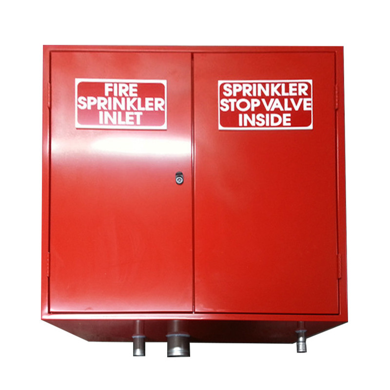 Victaulic Type X Valve Set In Red Powder Coated Cabinet With Single FSI